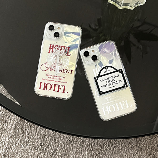 [Mademoment] Hotel Du Moment Design Glossy Mirror Phone Case