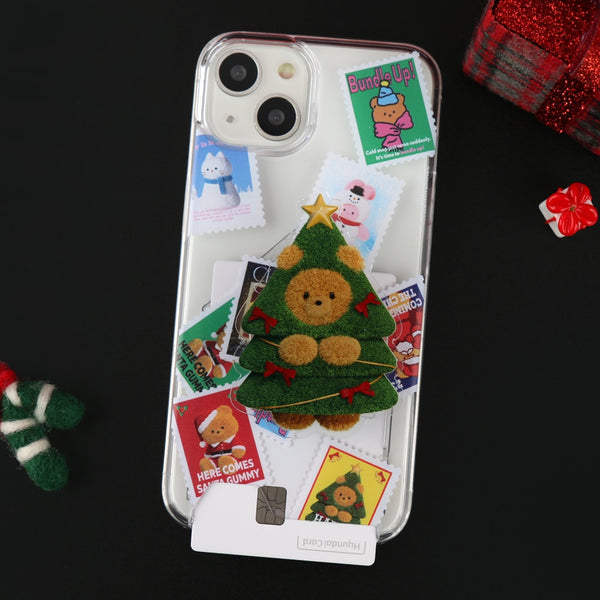 [THENINEMALL] Holiday Seal Sticker Clear Phone Case (3 types)