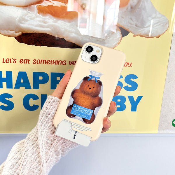 [THENINEMALL] Gummy Financier Hard Phone Case (2 types)