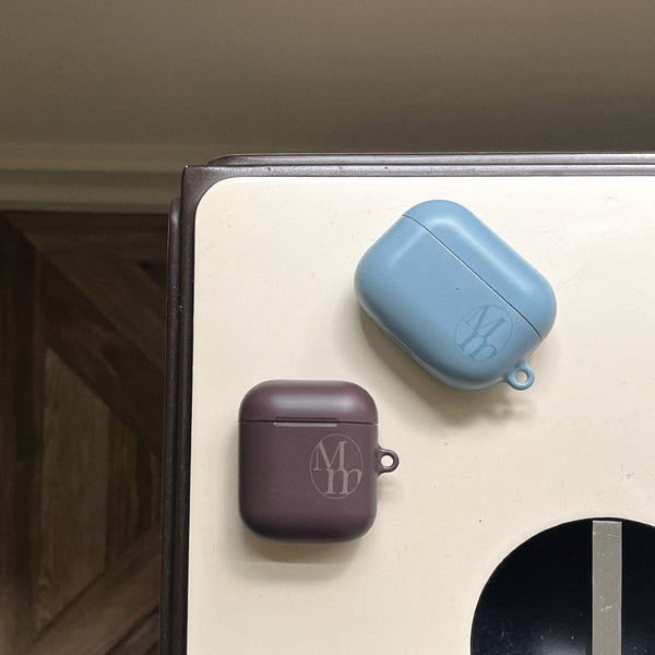 [Mademoment] Soft Cream Plain Design AirPods Case