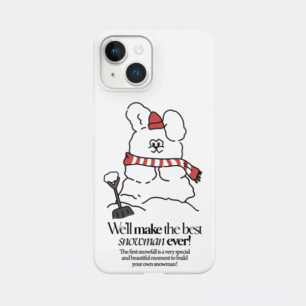 [Mademoment] Build Snowman Butty Design Phone Case