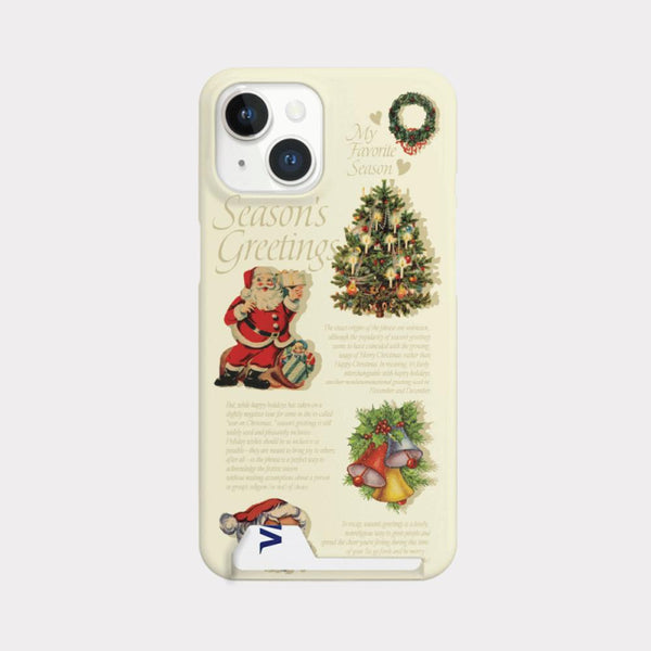 [Mademoment] Vintage Seasons Greetings Design Phone Case