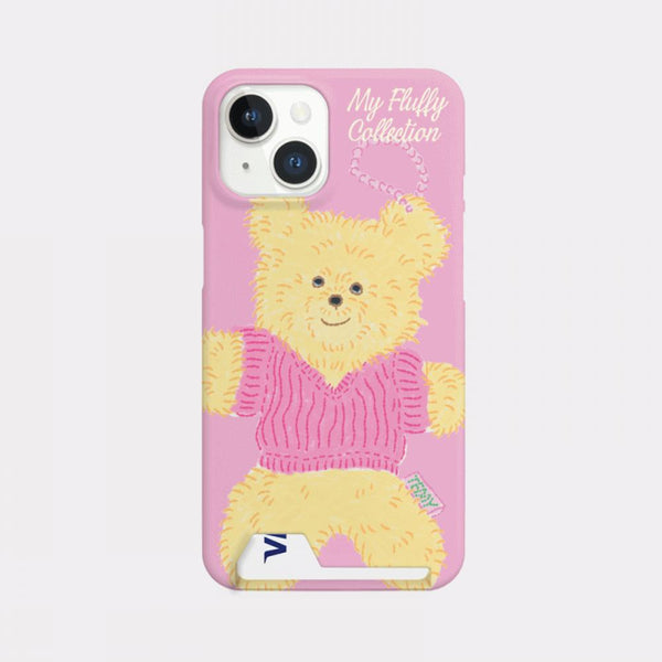 [Mademoment] Big Knit Bear Design Phone Case