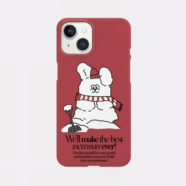 [Mademoment] Build Snowman Butty Design Phone Case