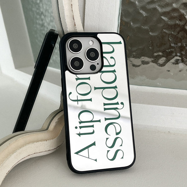 [Mademoment] Happiness Lettering Design Bumper Phone Case