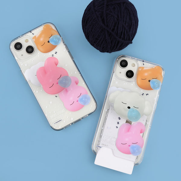 [THENINEMALL] Pattern Sweet Dreams Clear Phone Case (3 types)