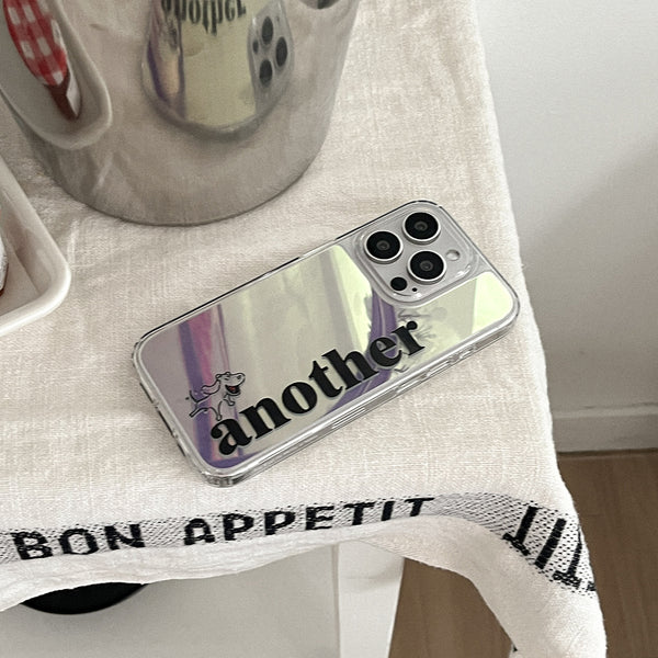 [Mademoment] Another Dog Design Glossy Mirror Phone Case