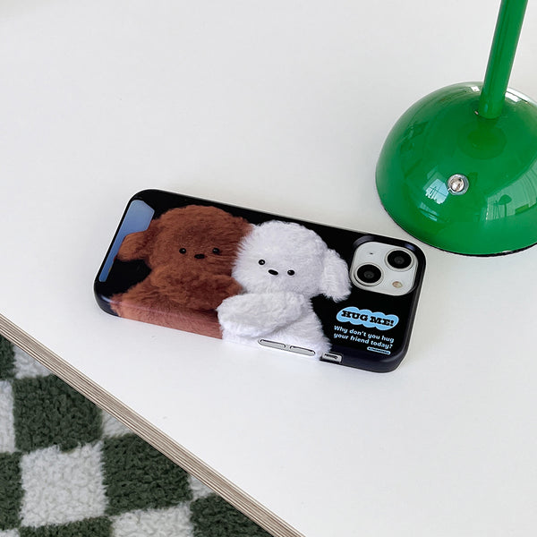 [THENINEMALL] Big Hug Puppy Hard Phone Case (2 types)