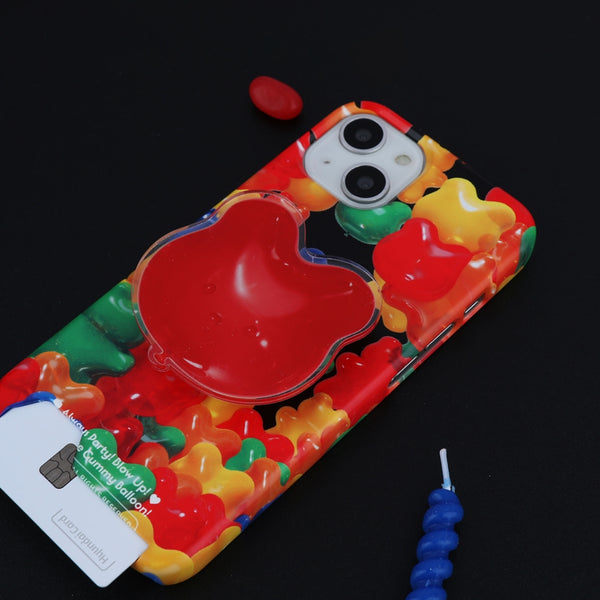 [THENINEMALL] Gummy Balloon Party Hard Phone Case (2 types)