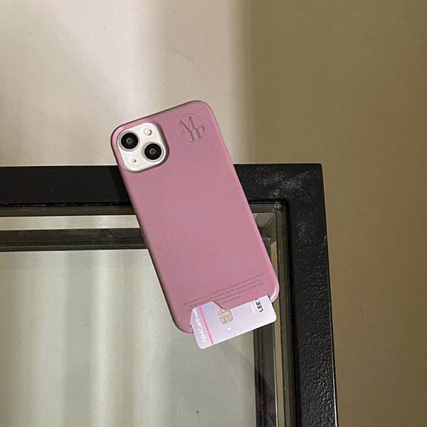 [Mademoment] Soft Cream Plain Design Phone Case