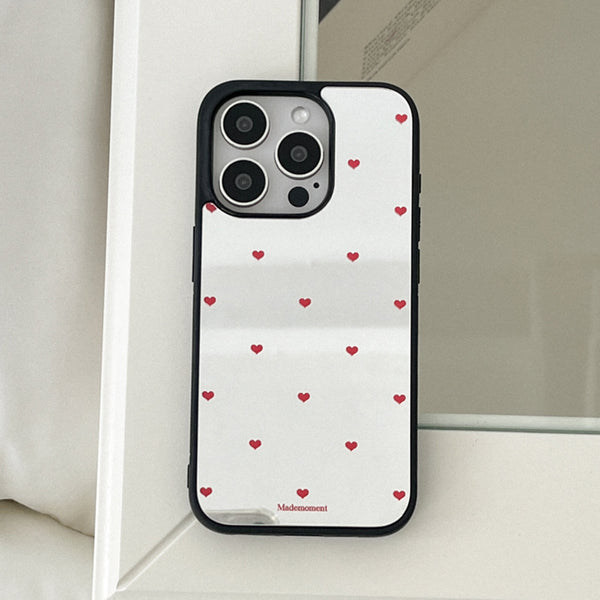 [Mademoment] Small Heart Pattern Design Bumper Phone Case