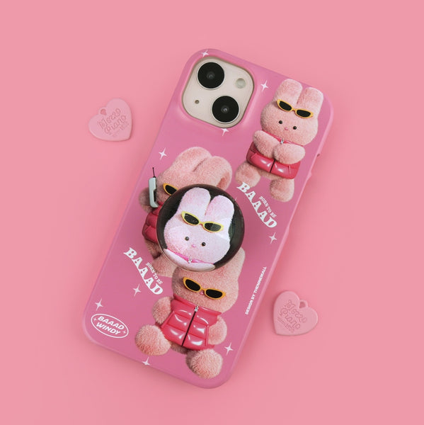 [THENINEMALL] Pattern Puffer Bad Windy Hard Phone Case (2 types)