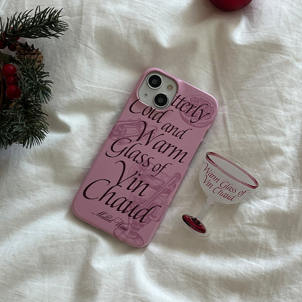 [Mademoment] Glass Of Vin Chaud Design Phone Case