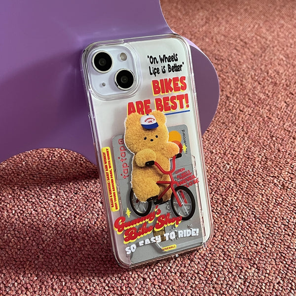 [THENINEMALL] Gummys Bike Shop Clear Phone Case (3 types)