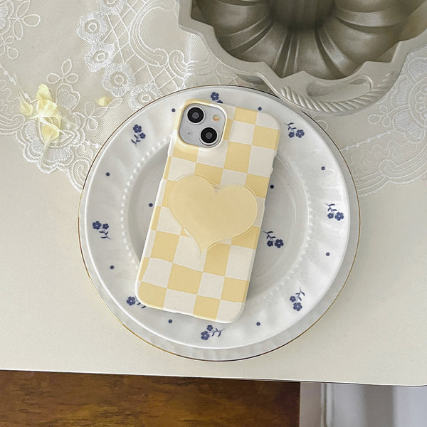 [Mademoment] Coloring Yellow Design Phone Case