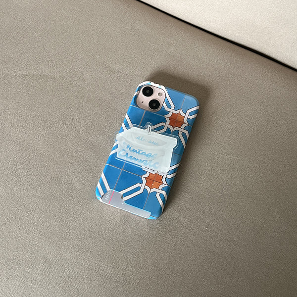 [Mademoment] Old Blue Tile Design Phone Case