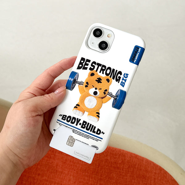 [THENINEMALL] Squat Hey Tiger Hard Phone Case (2 types)