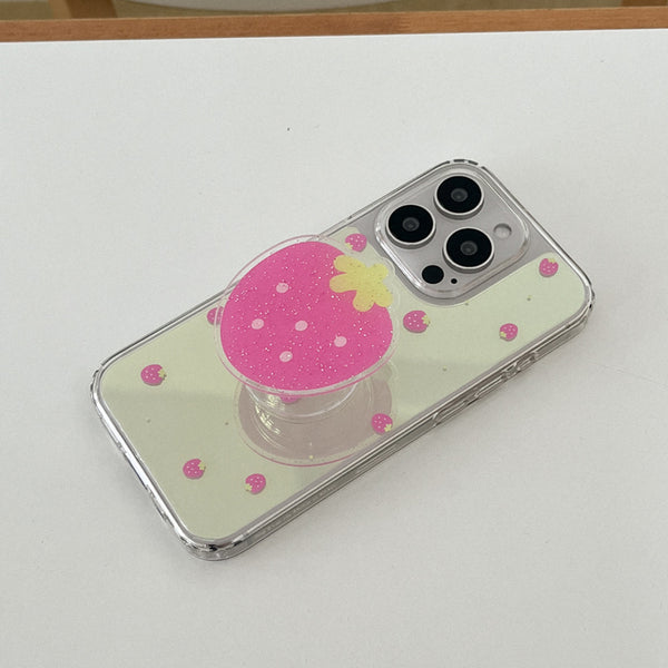 [Mademoment] Mini Fruit Pattern Design Glossy Mirror Phone