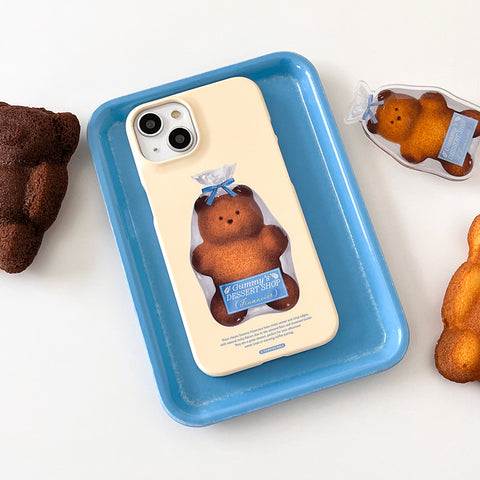 [THENINEMALL] Gummy Financier Hard Phone Case (2 types)