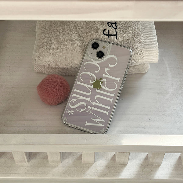 [Mademoment] Scents Of Winter Design Glossy Mirror Phone