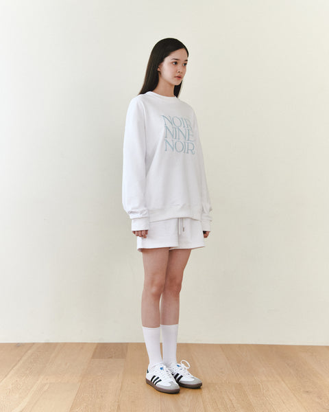 [NOIRNINE] UNISEX Noir Sweatshirt (WHITE)