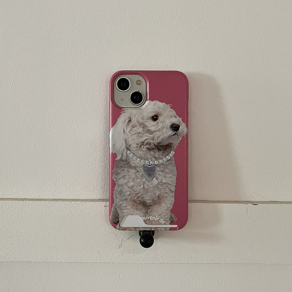 [Mademoment] Puppy Souvenir Pendant Design Phone Case