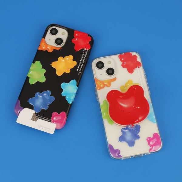 [THENINEMALL] Rainbow Gummy Balloon Hard Phone Case (2 types)