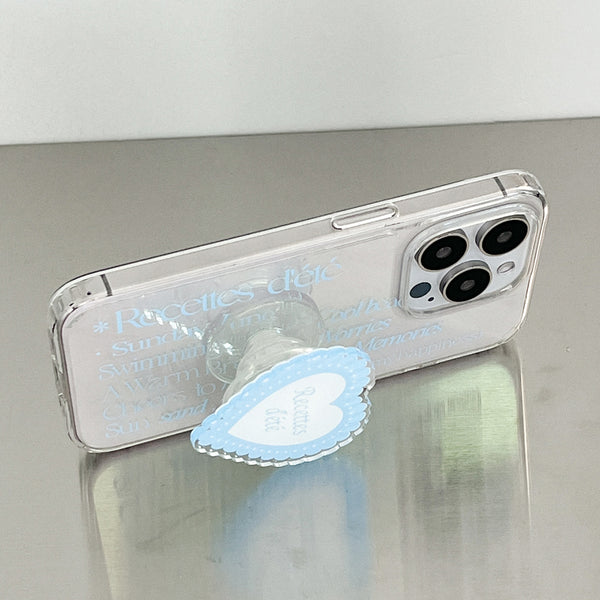 [Mademoment] Summer Recipe Design Glossy Mirror Phone