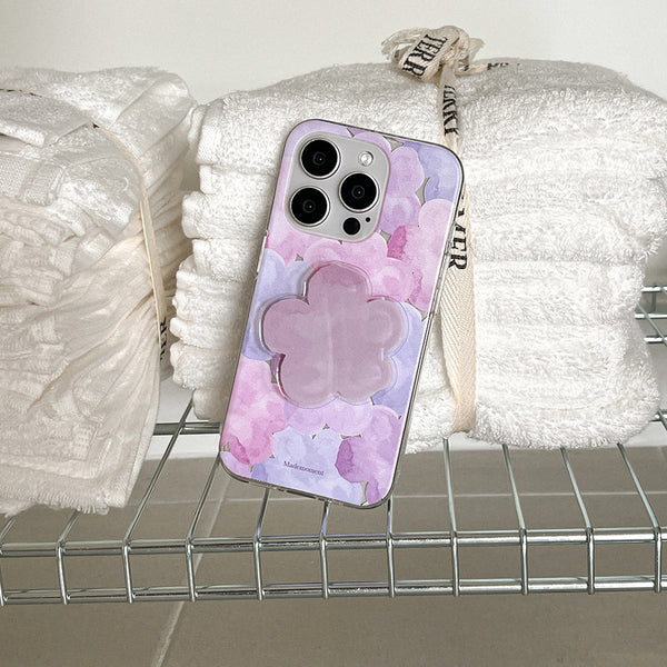 [Mademoment] Dreamy Pond Splash Design Clear Phone Case (3 Types)