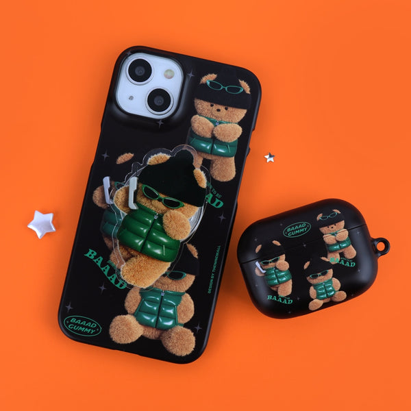 [THENINEMALL] Pattern Puffer Bad Gummy Hard Phone Case (2 types)