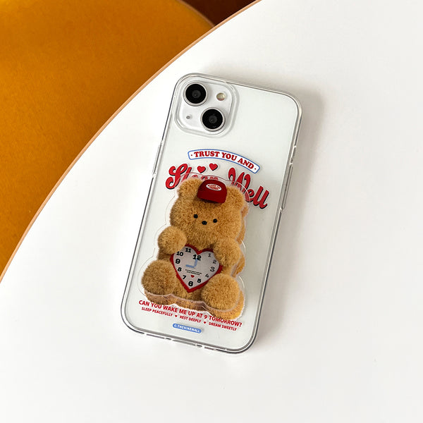 [THENINEMALL] Gummy Clock Clear Phone Case (3 types)