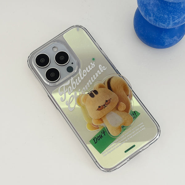 [THENINEMALL] Fabulous Chipmunk Mirror Phone Case