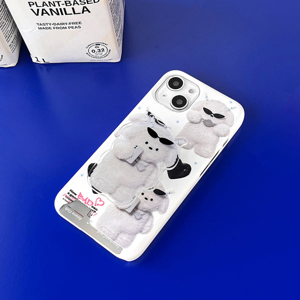 [THENINEMALL] Pattern Bad Puppy Outfits Hard Phone Case (2 types)