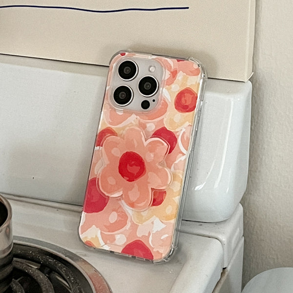 [Mademoment] Flower Watercolor Design Clear Phone Case (3 Types)