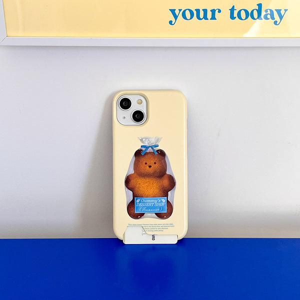 [THENINEMALL] Gummy Financier Hard Phone Case (2 types)