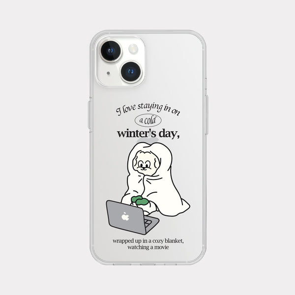 [Mademoment] Rest At Home Butty Design Clear Phone Case (3 Types)