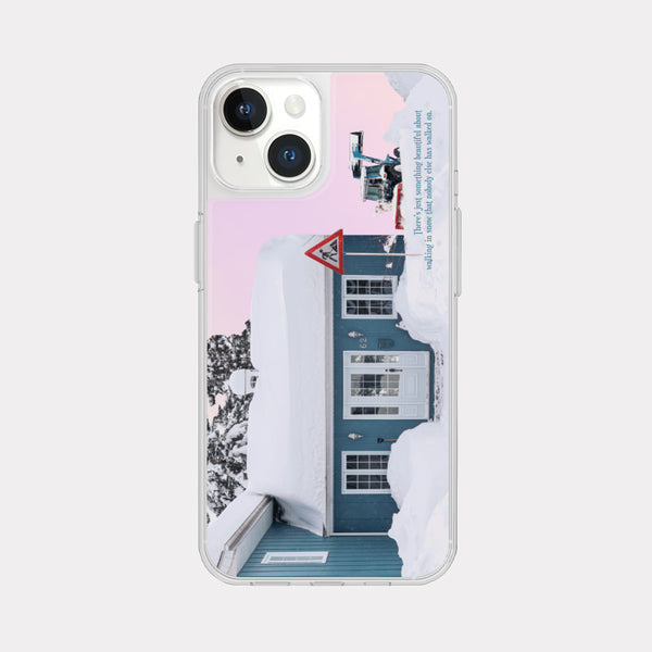 [Mademoment] Beautiful Snow Pile Design Glossy Mirror Phone