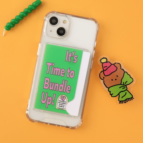 [THENINEMALL] Time To Bundle Up Clear Phone Case (1 Type)