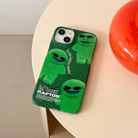 [THENINEMALL] Pattern Bad Raptor Hard Phone Case (2 types)