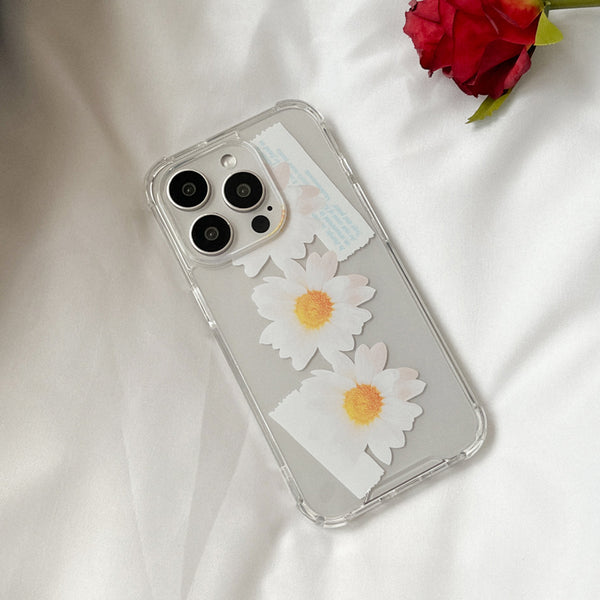 [Mademoment] Pure Daisy Design Clear Phone Case (3 Types)