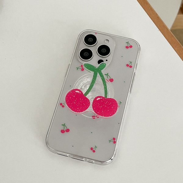 [Mademoment] Mini Fruit Pattern Design Clear Phone Case (3 Types)