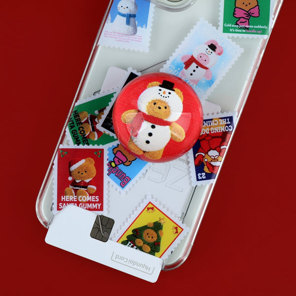 [THENINEMALL] Holiday Seal Sticker Clear Phone Case (3 types)