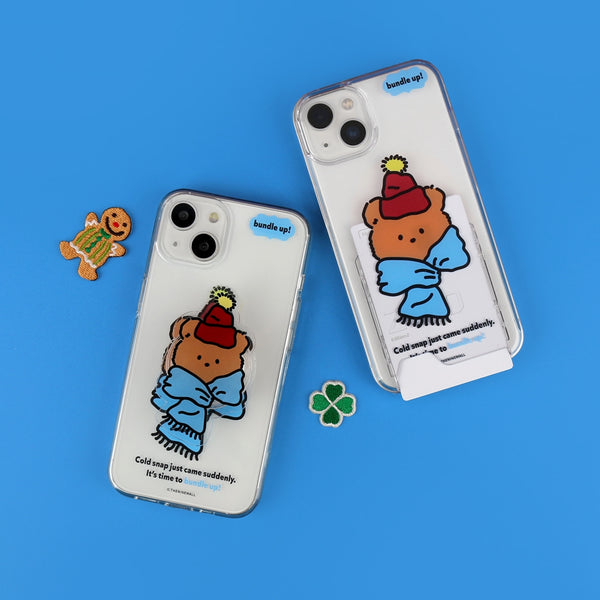 [THENINEMALL] Bundle Up Gummy Clear Phone Case (3 types)