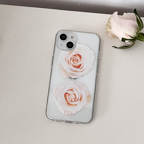 [Mademoment] Love Blossoms Design Clear Phone Case (3 Types)