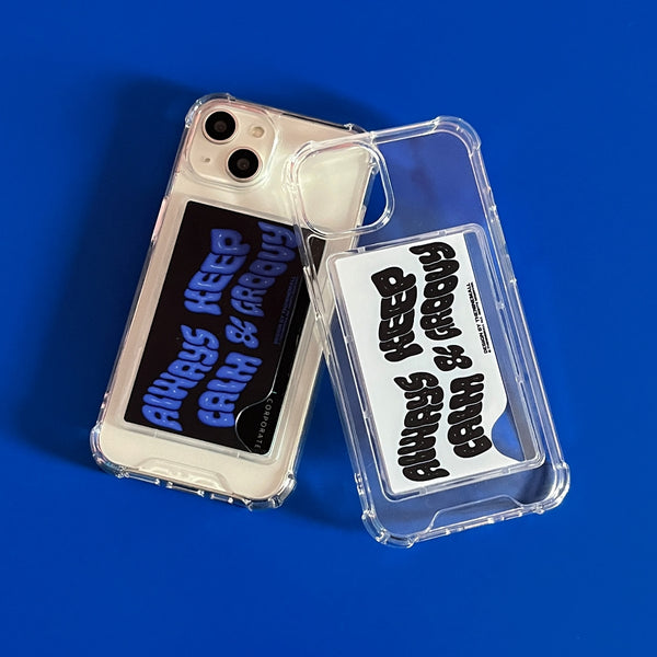 [THENINEMALL] Calm And Groovy Clear Phone Case (4 types)