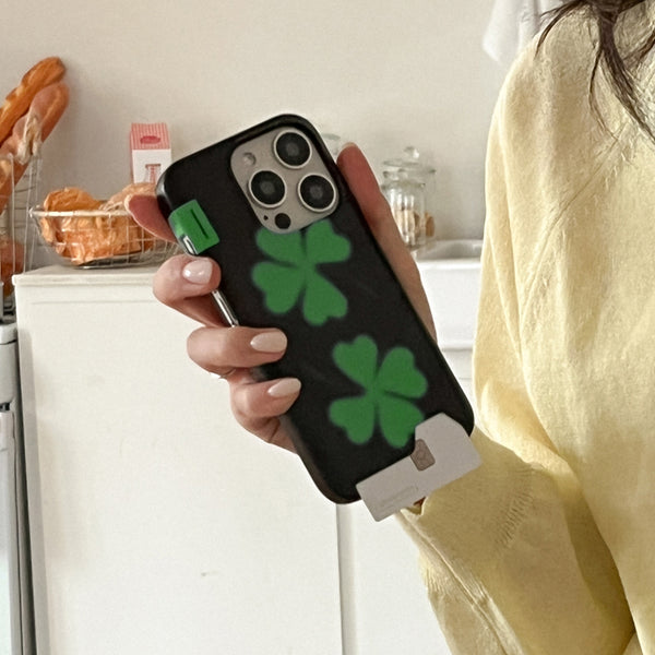 [Mademoment] Lucky Clover Design Phone Case