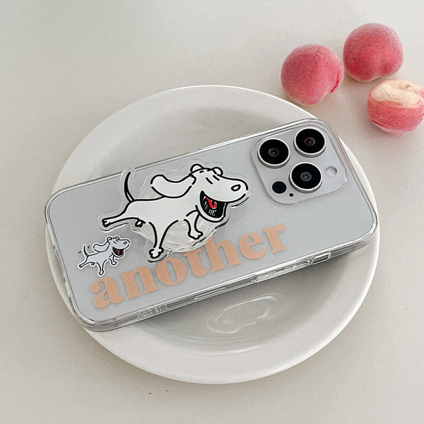 [Mademoment] Another Dog Design Clear Phone Case (3 Types)