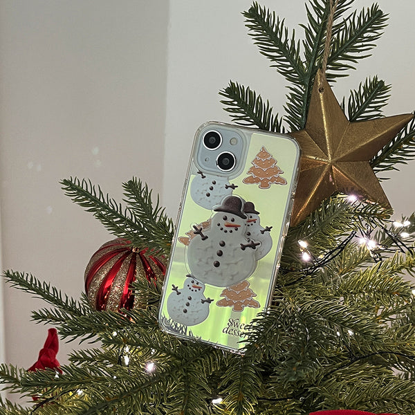 [Mademoment] Holiday Dessert Pattern Design Glossy Mirror Phone