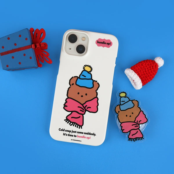 [THENINEMALL] Bundle Up Gummy Hard Phone Case (2 types)