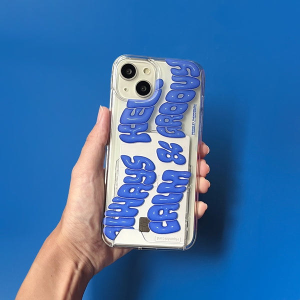 [THENINEMALL] Calm And Groovy Clear Phone Case (4 types)